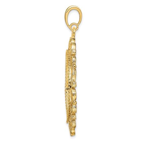 27 mm 14k Yellow Gold coin bezel for 27 mm Coin — alternate view