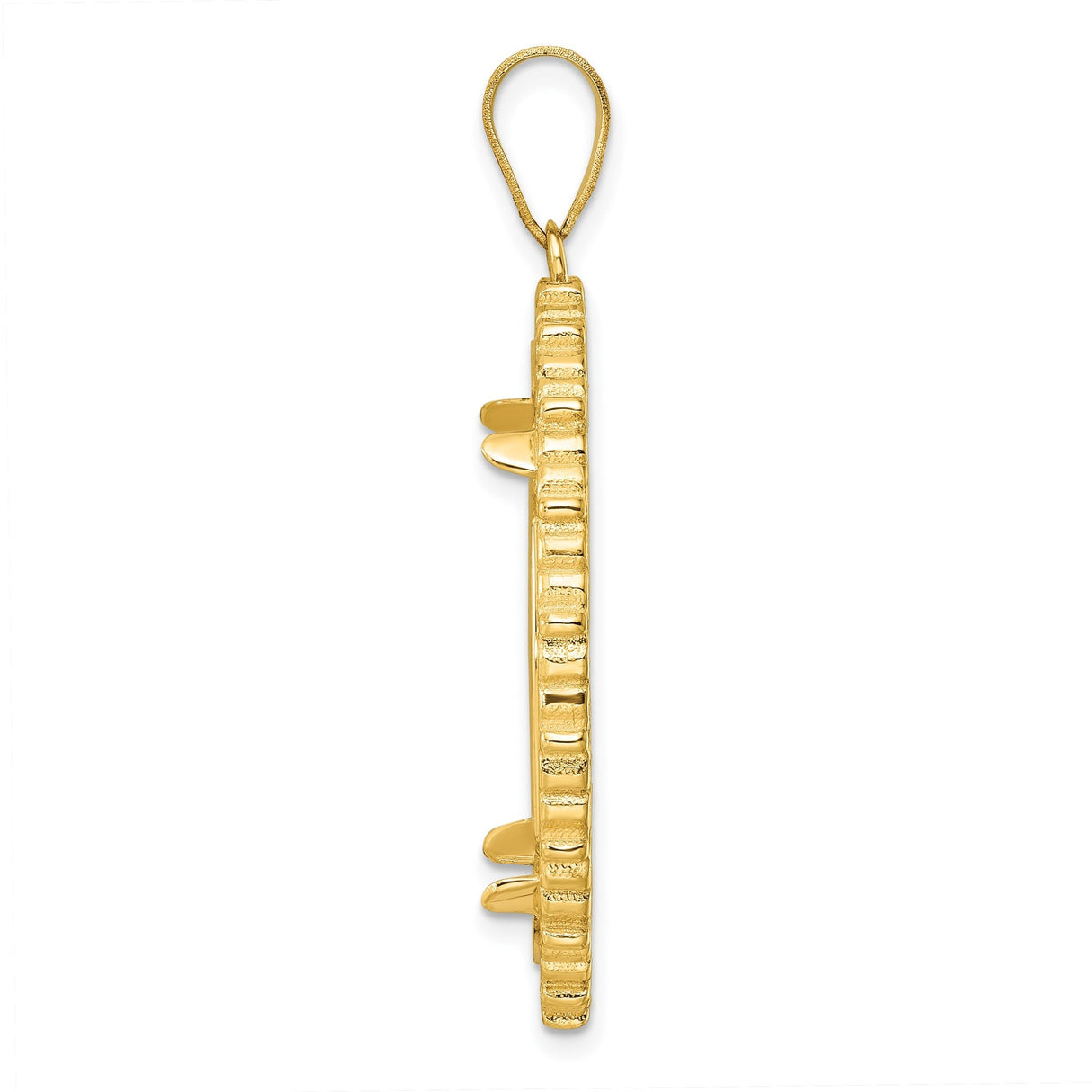 27 mm 14k Yellow Gold coin bezel for 27 mm Coin — alternate view
