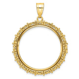 27 mm 14k Yellow Gold coin bezel for 27 mm Coin