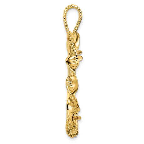 27 mm 14k Yellow Gold coin bezel for 27 mm Coin — alternate view