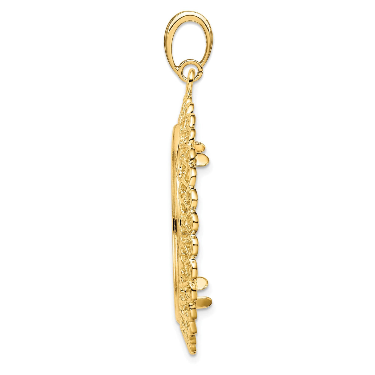 27 mm 14k Yellow Gold coin bezel for 27 mm Coin — alternate view