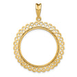 27 mm 14k Yellow Gold coin bezel for 27 mm Coin