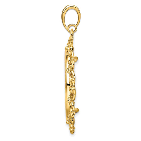 27 mm 14k Yellow Gold coin bezel for 27 mm Coin — alternate view