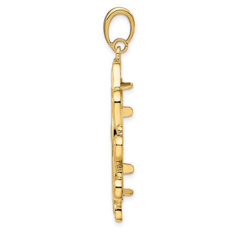 27 mm 14k Yellow Gold coin bezel for 27 mm Coin — alternate view