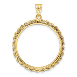 27 mm 14k Yellow Gold coin bezel for 27 mm Coin — additional image