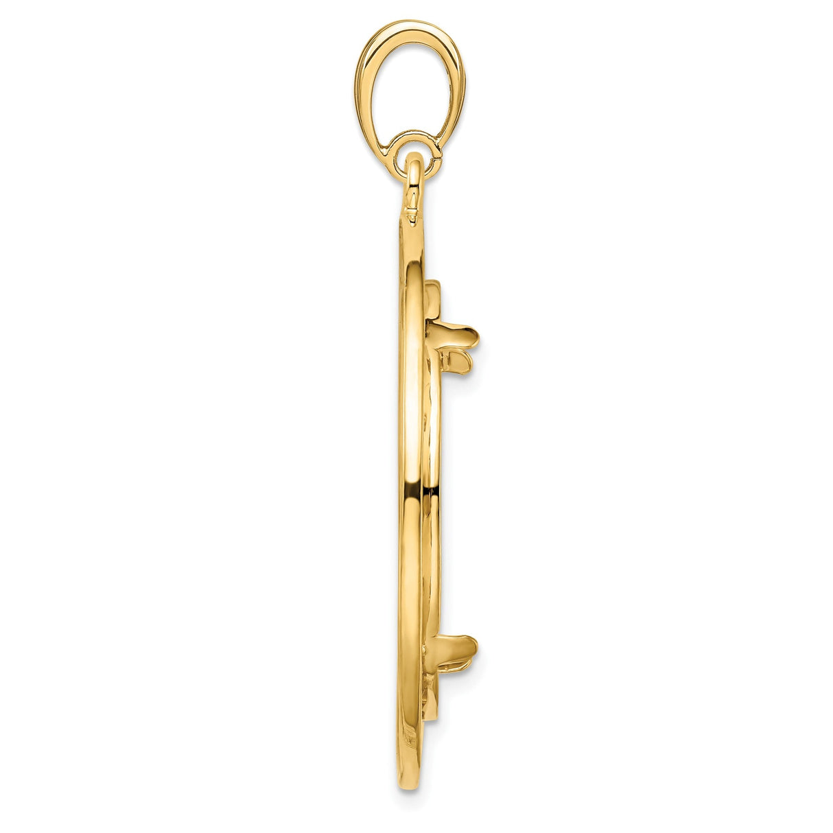 27 mm 14k Yellow Gold coin bezel for 27 mm Coin — alternate view