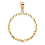 27 mm 14k Yellow Gold coin bezel for 27 mm Coin — additional image