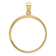 27 mm 14k Yellow Gold coin bezel for 27 mm Coin