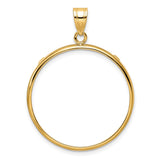 27 mm 10k Yellow Gold coin bezel for 27 mm Coin