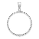 27 mm 14k White Gold coin bezel for 27 mm Coin — additional image