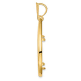 27 mm 14k Yellow Gold coin bezel for 27 mm Coin — alternate view