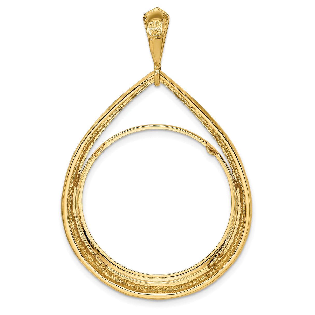 27 mm 14k Yellow Gold coin bezel for 27 mm Coin — additional image