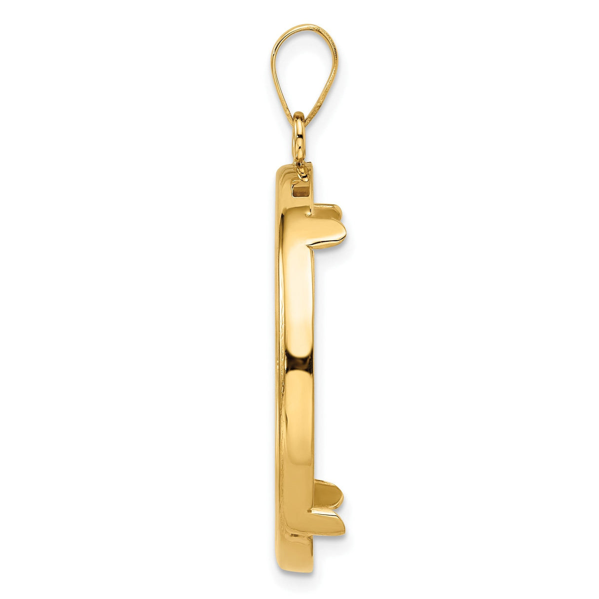 27 mm 14k Yellow Gold coin bezel for 27 mm Coin — alternate view