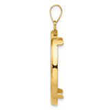 27 mm 14k Yellow Gold coin bezel for 27 mm Coin — alternate view