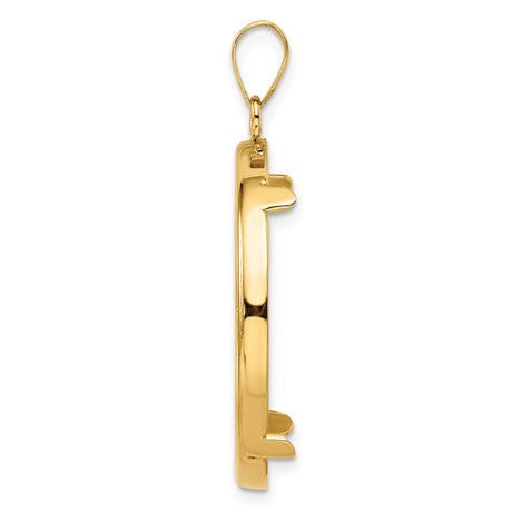 27 mm 14k Yellow Gold coin bezel for 27 mm Coin — alternate view