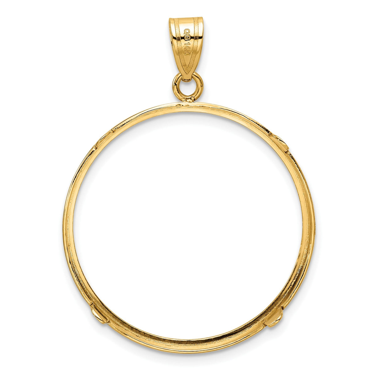 27 mm 14k Yellow Gold coin bezel for 27 mm Coin — additional image