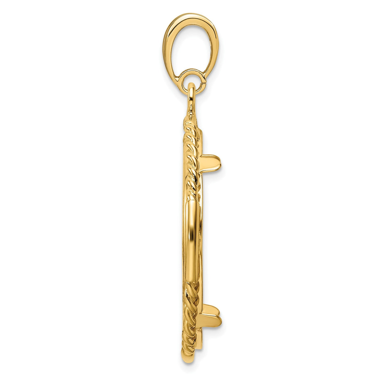 27 mm 14k Yellow Gold coin bezel for 27 mm Coin — alternate view