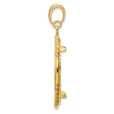 27 mm 14k Yellow Gold coin bezel for 27 mm Coin — alternate view