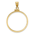 27 mm 10k Yellow Gold coin bezel for 27 mm Coin