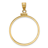 27 mm 10k Yellow Gold coin bezel for 27 mm Coin
