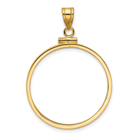 27 mm 14k Yellow Gold coin bezel for 27 mm Coin