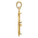 27 mm 14k Yellow Gold coin bezel for 27 mm Coin — alternate view