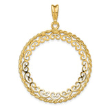 27 mm 14k Yellow Gold coin bezel for 27 mm Coin — additional image
