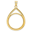 27 mm 10k Yellow Gold coin bezel for 27 mm Coin
