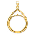 27 mm 10k Yellow Gold coin bezel for 27 mm Coin