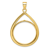 27 mm 14k Yellow Gold coin bezel for 27 mm Coin