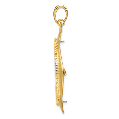 27 mm 14k Yellow Gold coin bezel for 27 mm Coin — alternate view