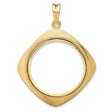27 mm 14k Yellow Gold coin bezel for 27 mm Coin