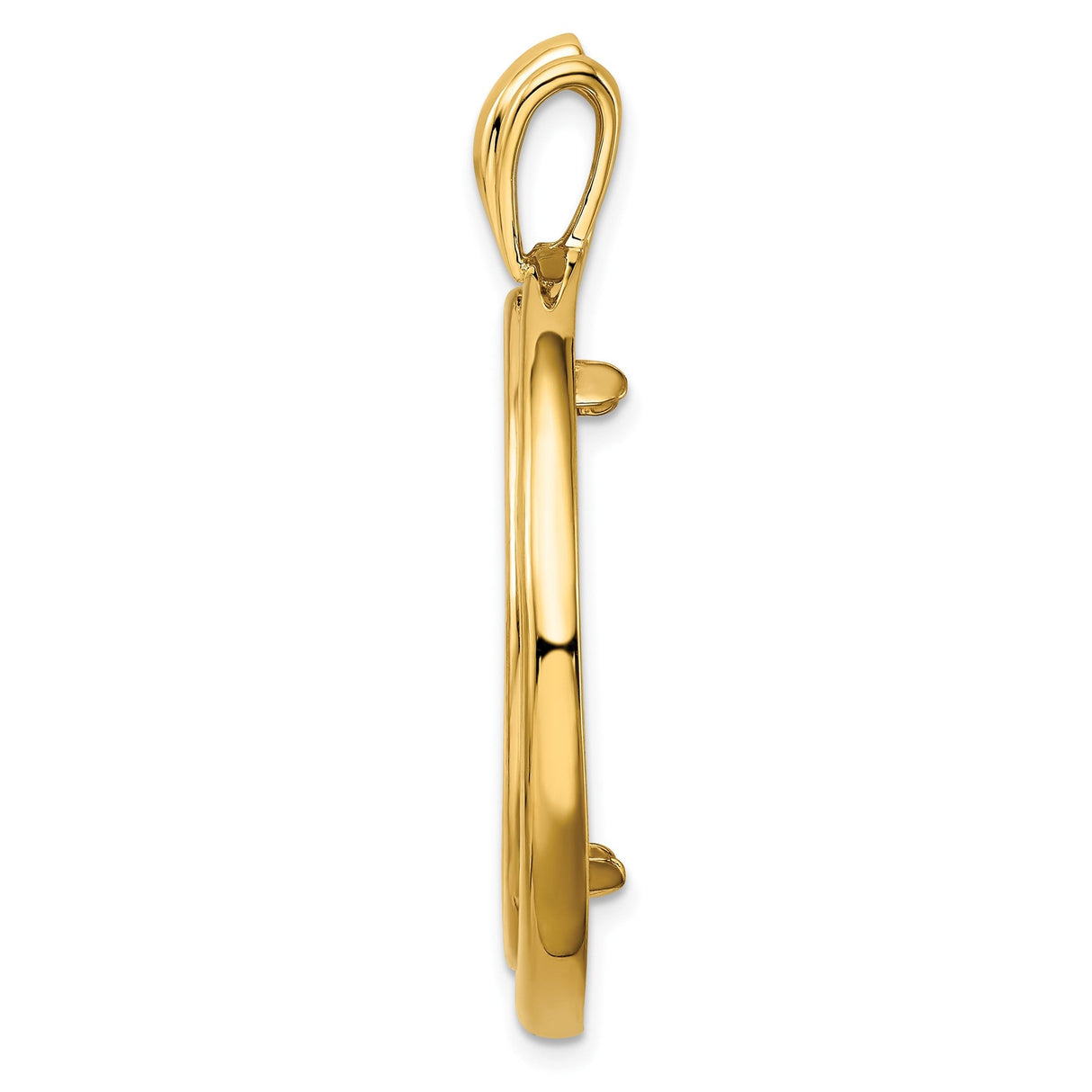 27 mm 14k Yellow Gold coin bezel for 27 mm Coin — alternate view