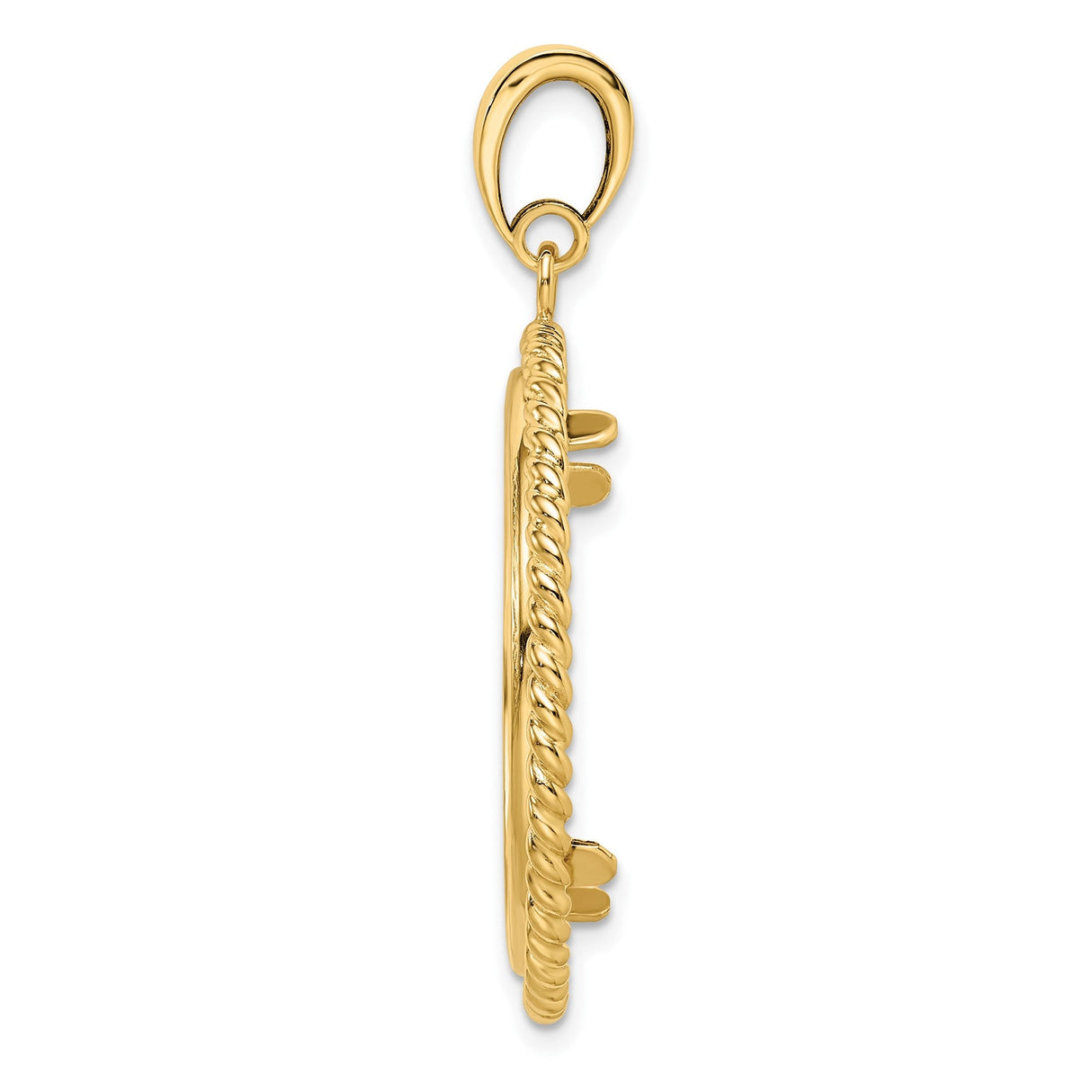 27 mm 14k Yellow Gold coin bezel for 27 mm Coin — alternate view
