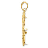 27 mm 14k Yellow Gold coin bezel for 27 mm Coin — alternate view