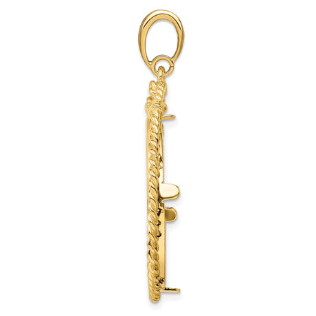 27 mm 14k Yellow Gold coin bezel for 27 mm Coin — alternate view