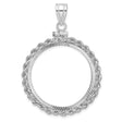 27 mm 14k White Gold coin bezel for 27 mm Coin