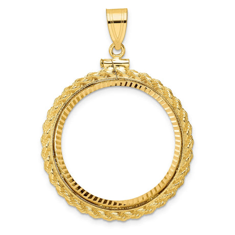 27 mm 14k Yellow Gold coin bezel for 27 mm Coin