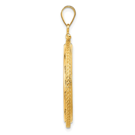 27 mm 14k Yellow Gold coin bezel for 27 mm Coin — alternate view