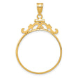 27 mm 14k Yellow Gold coin bezel for 27 mm Coin
