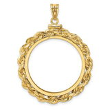 27 mm 14k Yellow Gold coin bezel for 27 mm Coin — additional image