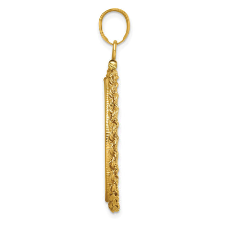 27 mm 14k Yellow Gold coin bezel for 27 mm Coin — alternate view