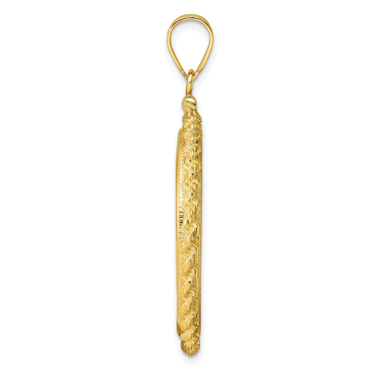 27 mm 14k Yellow Gold coin bezel for 27 mm Coin — alternate view