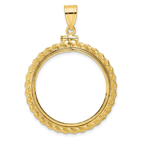 27 mm 14k Yellow Gold coin bezel for 27 mm Coin