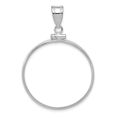 27 mm 14k White Gold coin bezel for 27 mm Coin