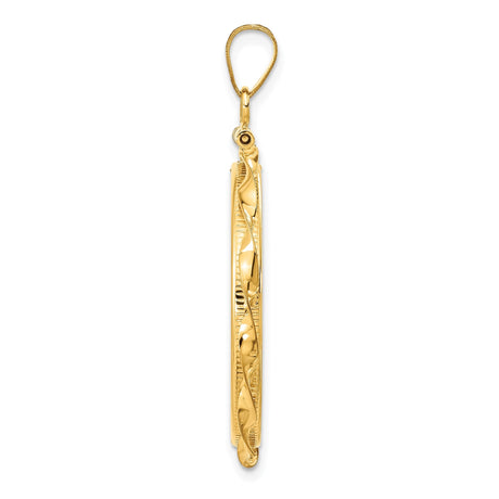 27 mm 14k Yellow Gold coin bezel for 27 mm Coin — alternate view