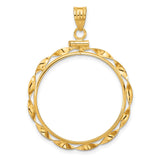 27 mm 14k Yellow Gold coin bezel for 27 mm Coin — additional image