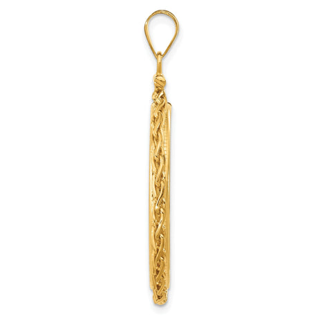 27 mm 14k Yellow Gold coin bezel for 27 mm Coin — alternate view
