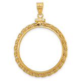 27 mm 14k Yellow Gold coin bezel for 27 mm Coin — additional image