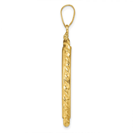 27 mm 14k Yellow Gold coin bezel for 27 mm Coin — alternate view